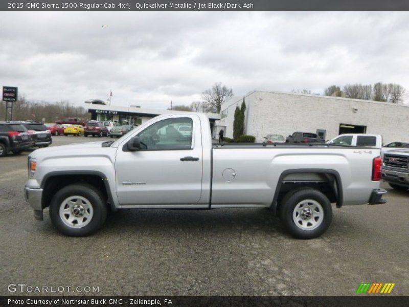 Quicksilver Metallic / Jet Black/Dark Ash 2015 GMC Sierra 1500 Regular Cab 4x4