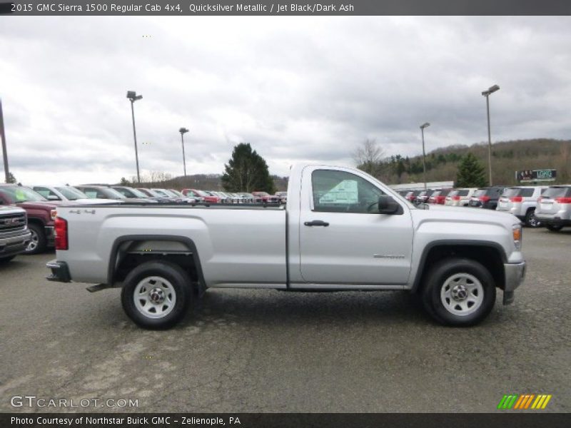 Quicksilver Metallic / Jet Black/Dark Ash 2015 GMC Sierra 1500 Regular Cab 4x4