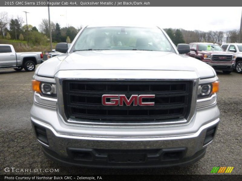 Quicksilver Metallic / Jet Black/Dark Ash 2015 GMC Sierra 1500 Regular Cab 4x4