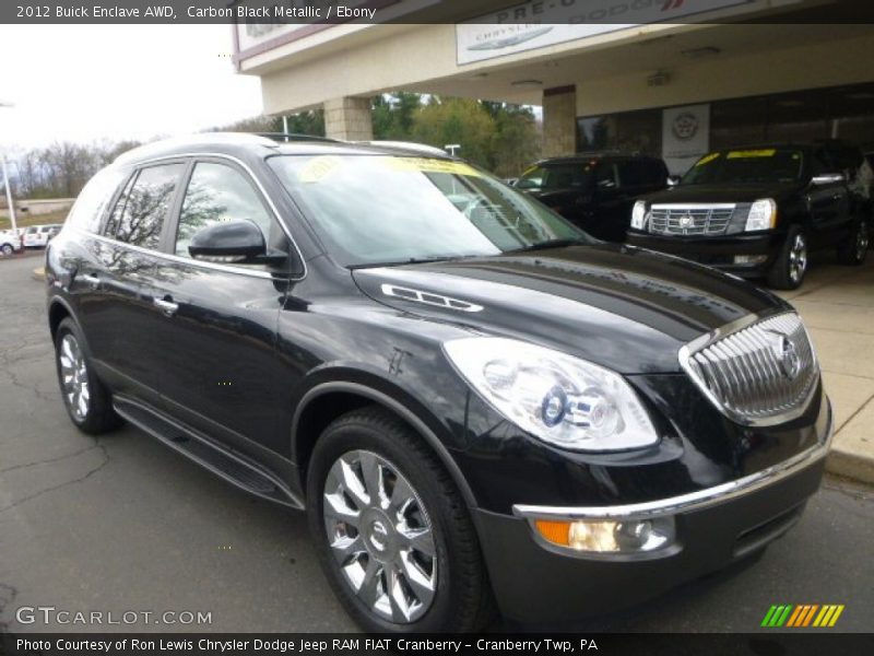 Carbon Black Metallic / Ebony 2012 Buick Enclave AWD