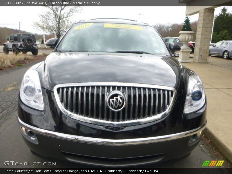 Carbon Black Metallic / Ebony 2012 Buick Enclave AWD