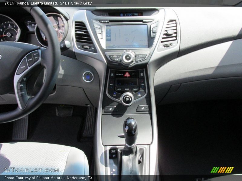 Controls of 2016 Elantra Limited