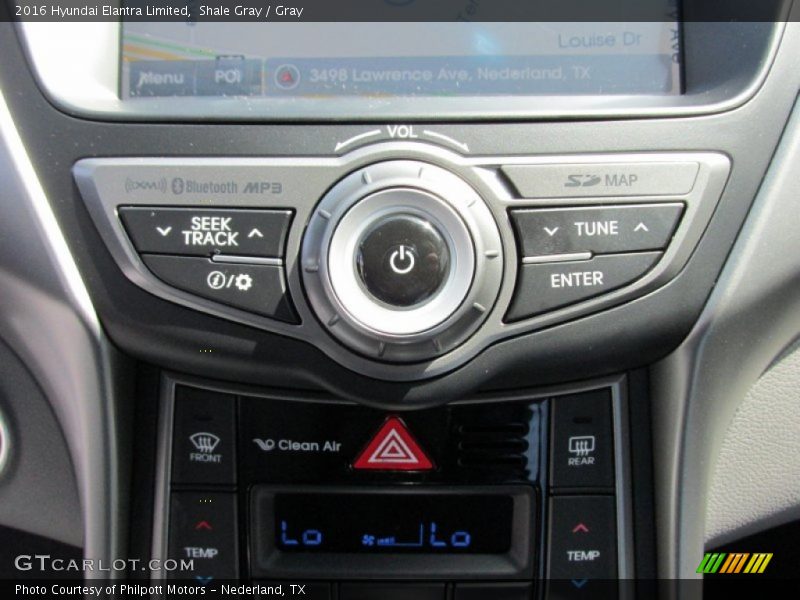 Controls of 2016 Elantra Limited