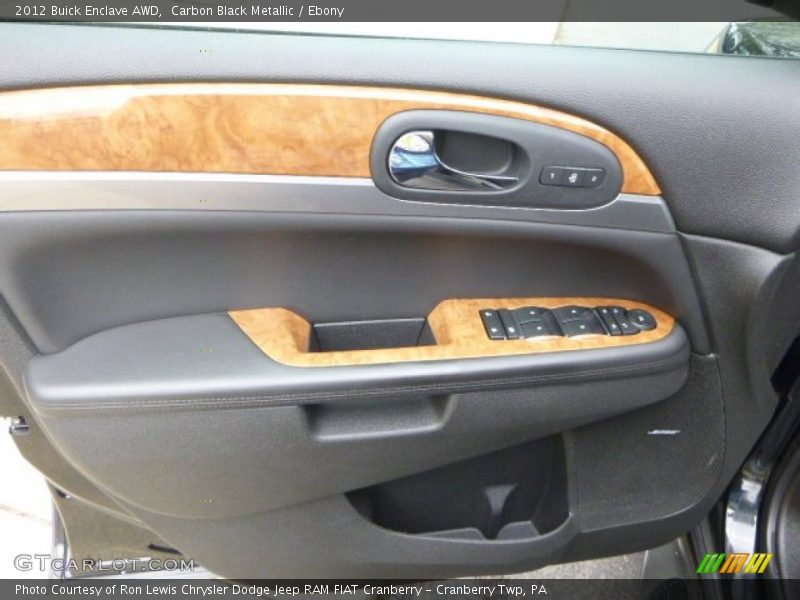 Carbon Black Metallic / Ebony 2012 Buick Enclave AWD