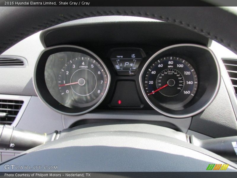  2016 Elantra Limited Limited Gauges
