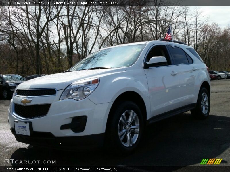 Summit White / Light Titanium/Jet Black 2012 Chevrolet Equinox LT