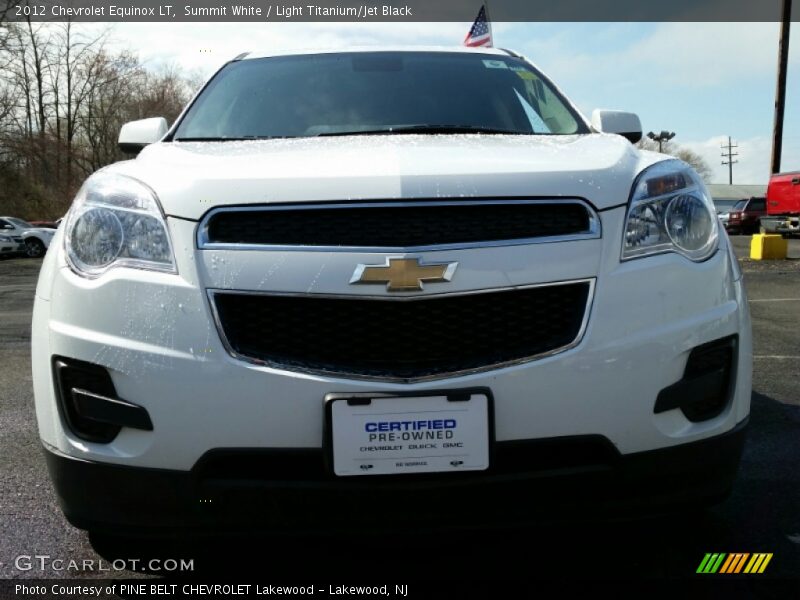 Summit White / Light Titanium/Jet Black 2012 Chevrolet Equinox LT