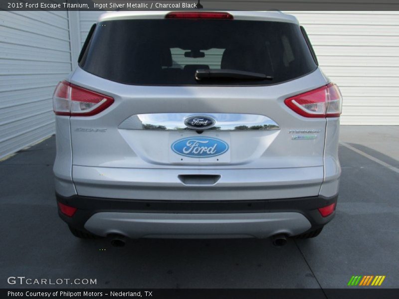 Ingot Silver Metallic / Charcoal Black 2015 Ford Escape Titanium