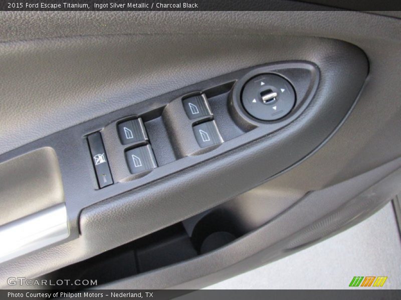 Ingot Silver Metallic / Charcoal Black 2015 Ford Escape Titanium