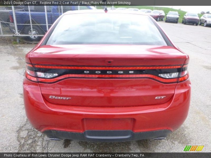 Redline Red 2 Coat Pearl / Black/Ruby Red Accent Stitching 2015 Dodge Dart GT