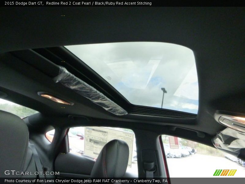 Redline Red 2 Coat Pearl / Black/Ruby Red Accent Stitching 2015 Dodge Dart GT