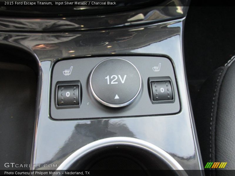 Ingot Silver Metallic / Charcoal Black 2015 Ford Escape Titanium