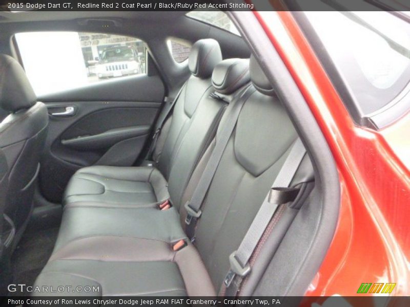 Redline Red 2 Coat Pearl / Black/Ruby Red Accent Stitching 2015 Dodge Dart GT