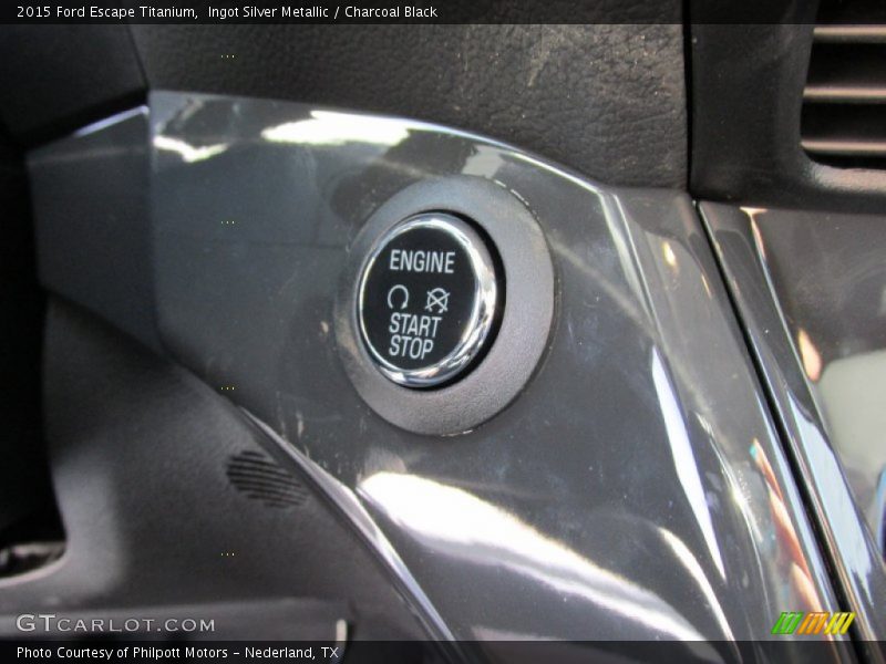 Ingot Silver Metallic / Charcoal Black 2015 Ford Escape Titanium