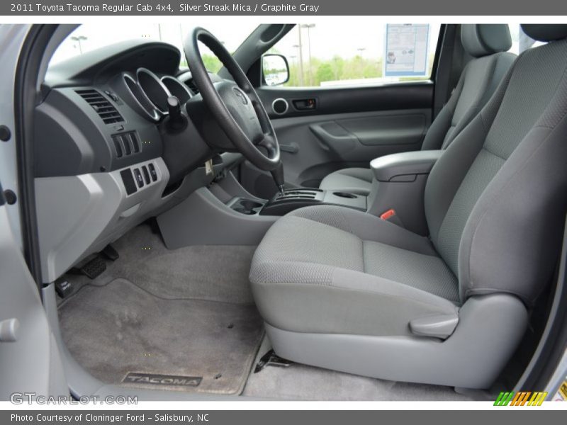 Silver Streak Mica / Graphite Gray 2011 Toyota Tacoma Regular Cab 4x4