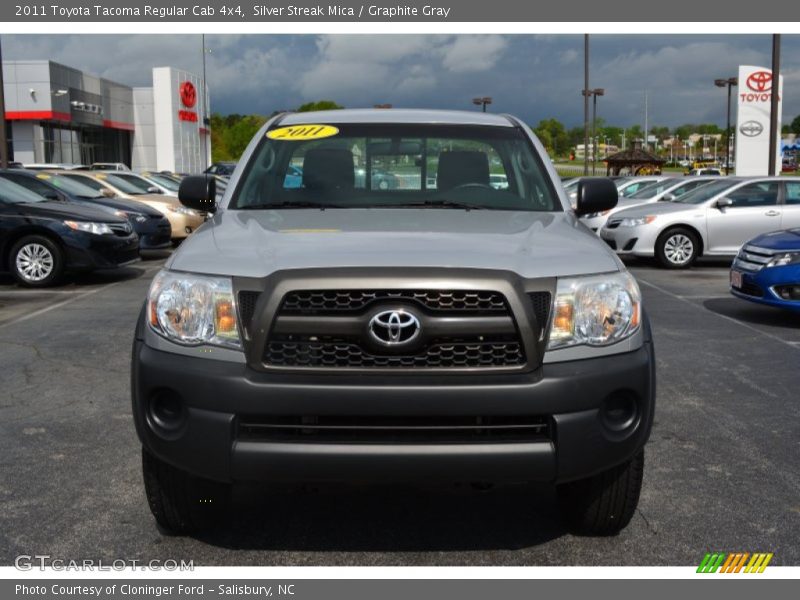 Silver Streak Mica / Graphite Gray 2011 Toyota Tacoma Regular Cab 4x4