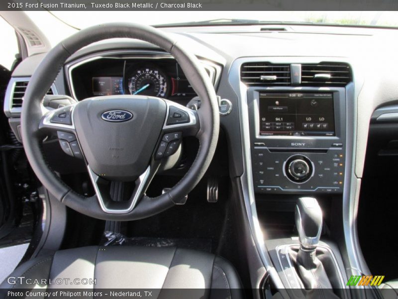 Tuxedo Black Metallic / Charcoal Black 2015 Ford Fusion Titanium
