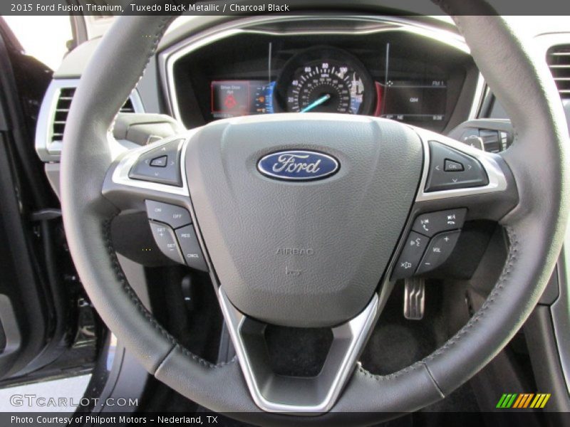 Tuxedo Black Metallic / Charcoal Black 2015 Ford Fusion Titanium