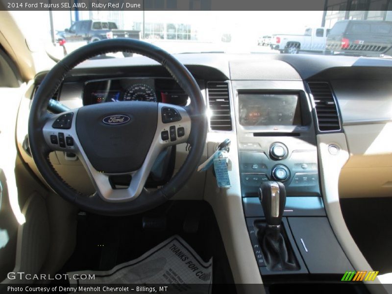 Ruby Red / Dune 2014 Ford Taurus SEL AWD