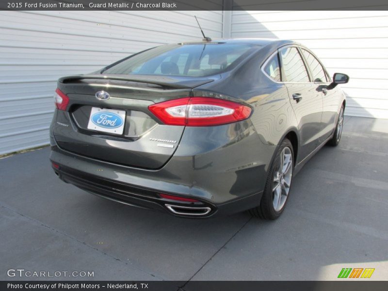 Guard Metallic / Charcoal Black 2015 Ford Fusion Titanium