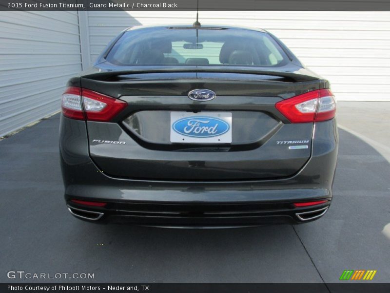 Guard Metallic / Charcoal Black 2015 Ford Fusion Titanium