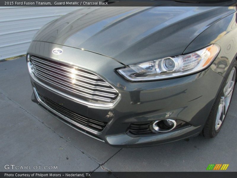 Guard Metallic / Charcoal Black 2015 Ford Fusion Titanium
