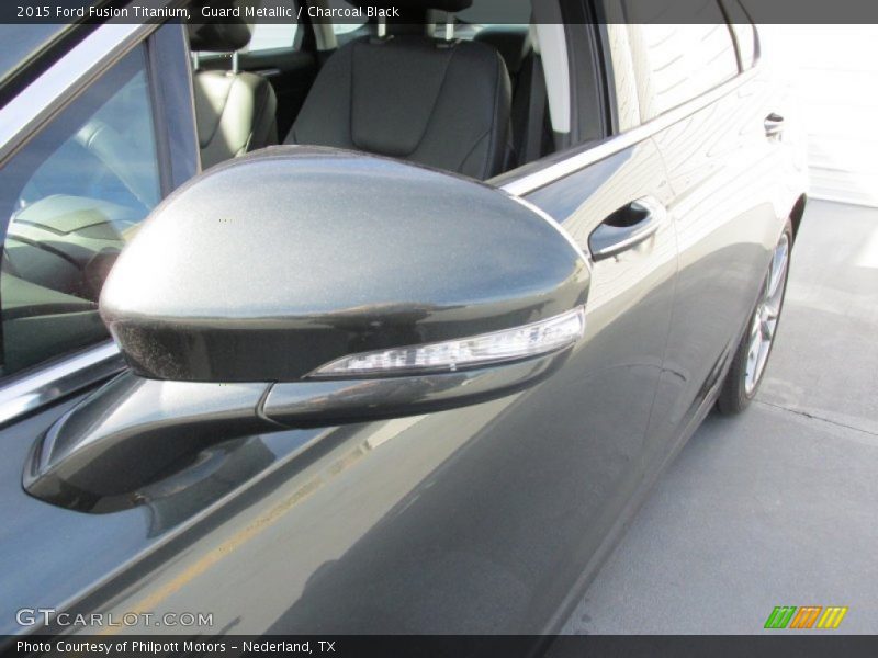 Guard Metallic / Charcoal Black 2015 Ford Fusion Titanium
