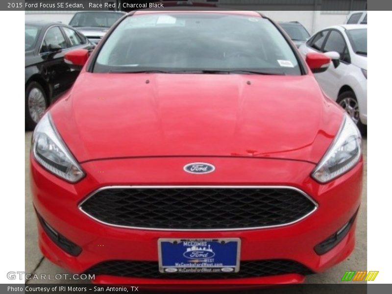 Race Red / Charcoal Black 2015 Ford Focus SE Sedan