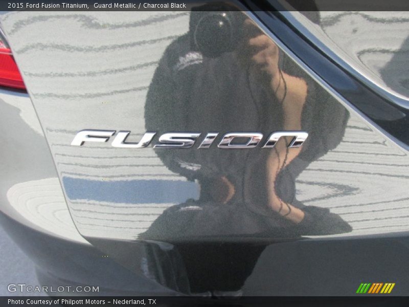 Guard Metallic / Charcoal Black 2015 Ford Fusion Titanium