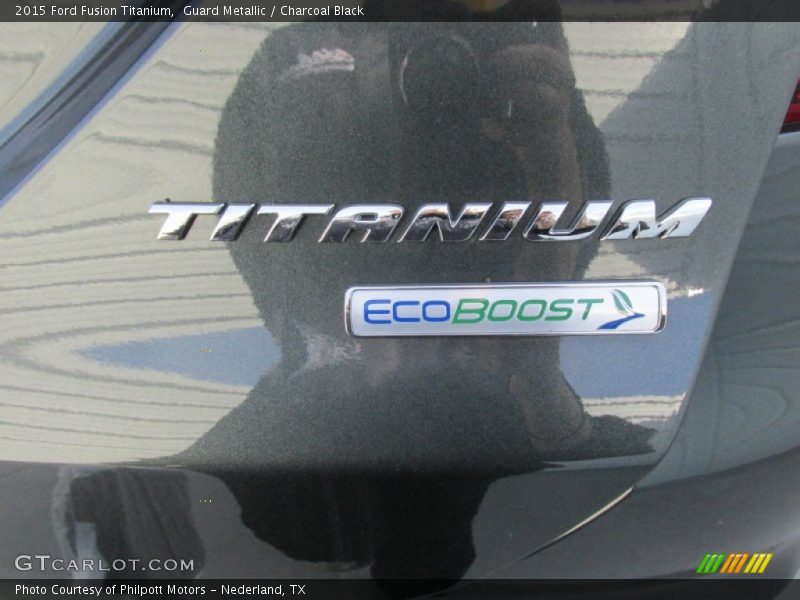 Guard Metallic / Charcoal Black 2015 Ford Fusion Titanium