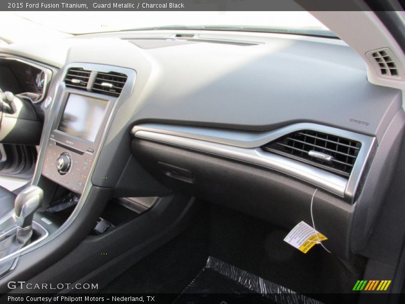 Guard Metallic / Charcoal Black 2015 Ford Fusion Titanium