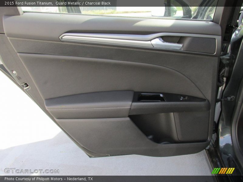 Guard Metallic / Charcoal Black 2015 Ford Fusion Titanium