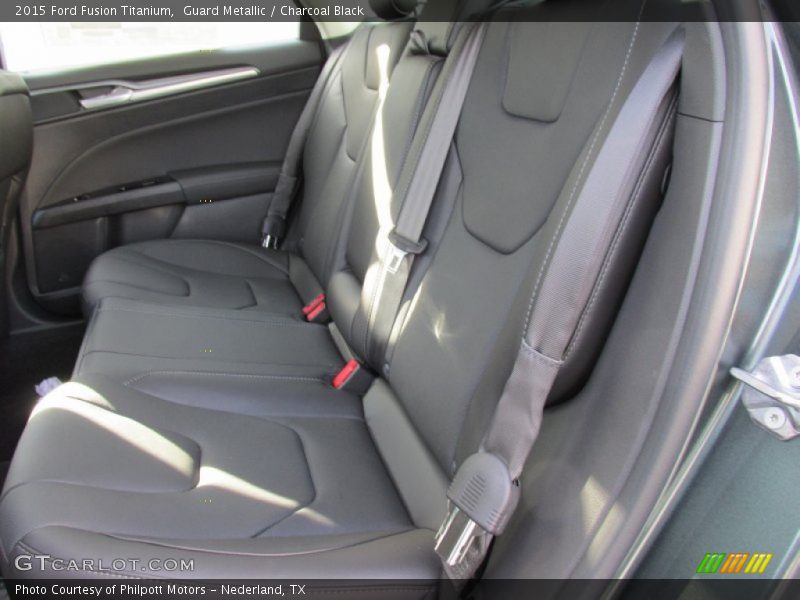 Guard Metallic / Charcoal Black 2015 Ford Fusion Titanium