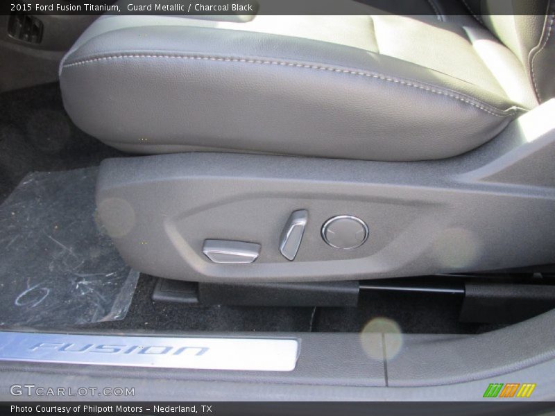 Guard Metallic / Charcoal Black 2015 Ford Fusion Titanium