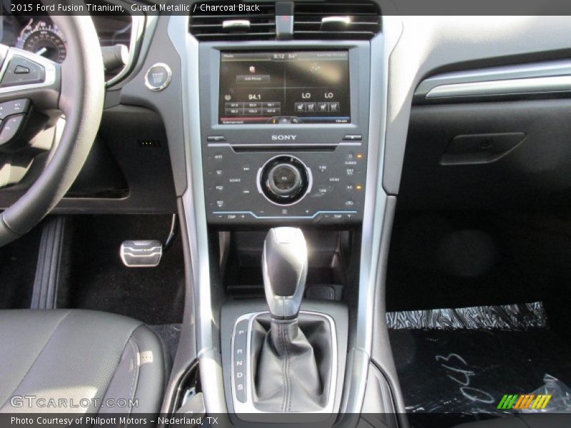 Guard Metallic / Charcoal Black 2015 Ford Fusion Titanium