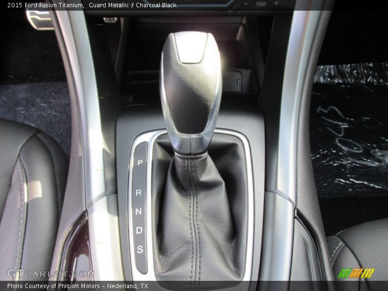 Guard Metallic / Charcoal Black 2015 Ford Fusion Titanium