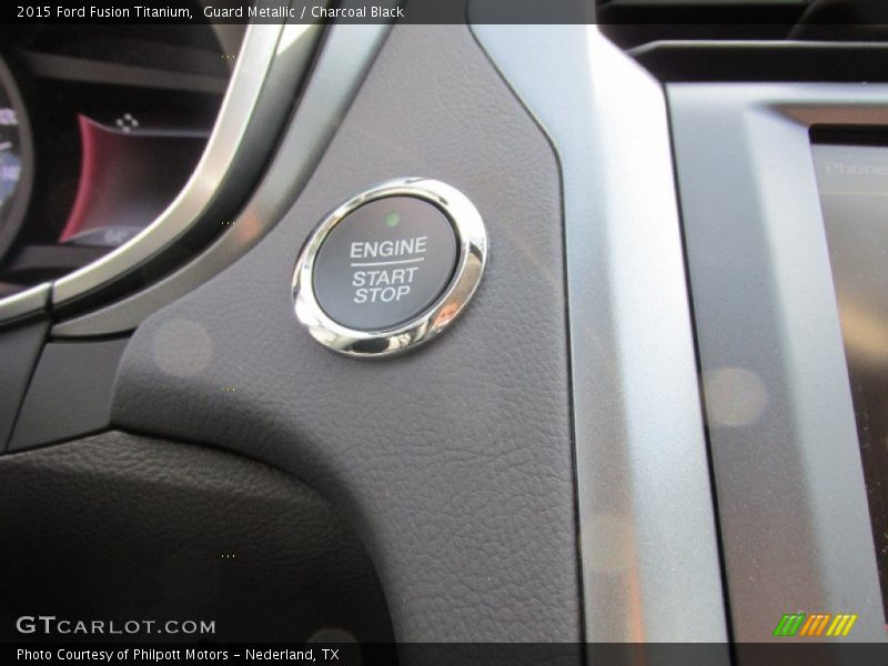 Guard Metallic / Charcoal Black 2015 Ford Fusion Titanium