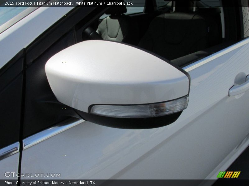 White Platinum / Charcoal Black 2015 Ford Focus Titanium Hatchback
