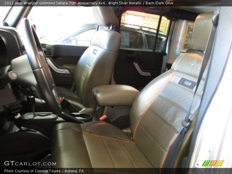 Bright Silver Metallic / Black/Dark Olive 2011 Jeep Wrangler Unlimited Sahara 70th Anniversary 4x4