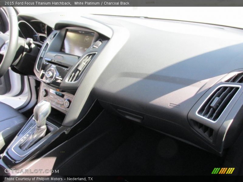 White Platinum / Charcoal Black 2015 Ford Focus Titanium Hatchback