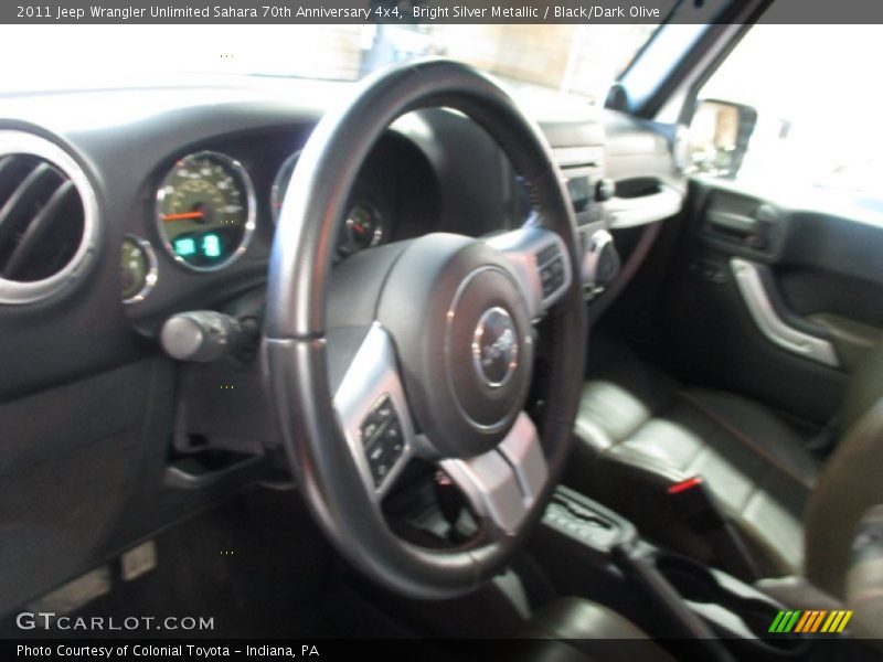 Bright Silver Metallic / Black/Dark Olive 2011 Jeep Wrangler Unlimited Sahara 70th Anniversary 4x4