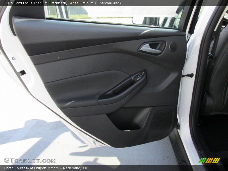 White Platinum / Charcoal Black 2015 Ford Focus Titanium Hatchback