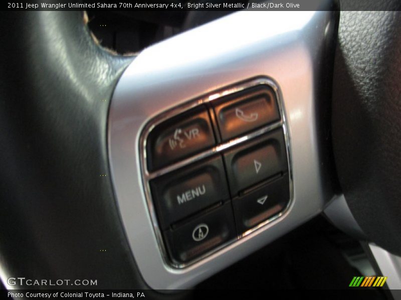 Bright Silver Metallic / Black/Dark Olive 2011 Jeep Wrangler Unlimited Sahara 70th Anniversary 4x4