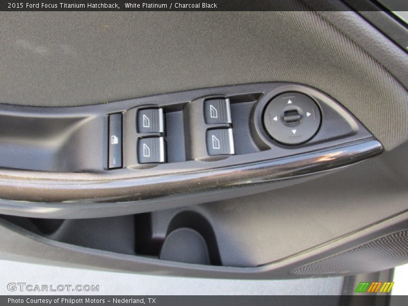 White Platinum / Charcoal Black 2015 Ford Focus Titanium Hatchback