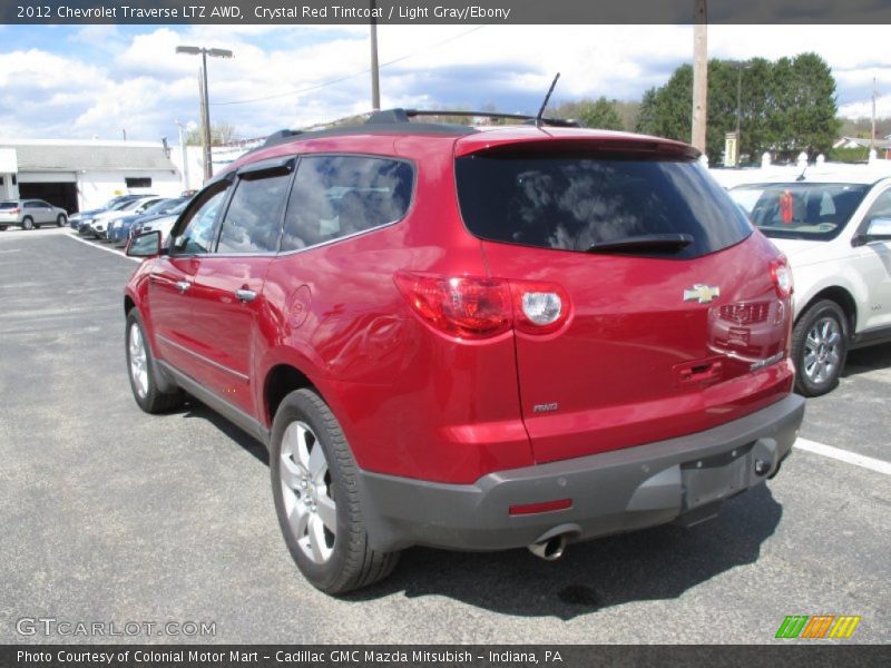 Crystal Red Tintcoat / Light Gray/Ebony 2012 Chevrolet Traverse LTZ AWD