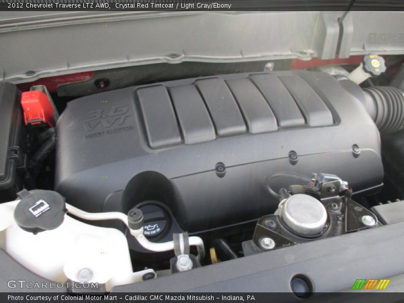 Crystal Red Tintcoat / Light Gray/Ebony 2012 Chevrolet Traverse LTZ AWD