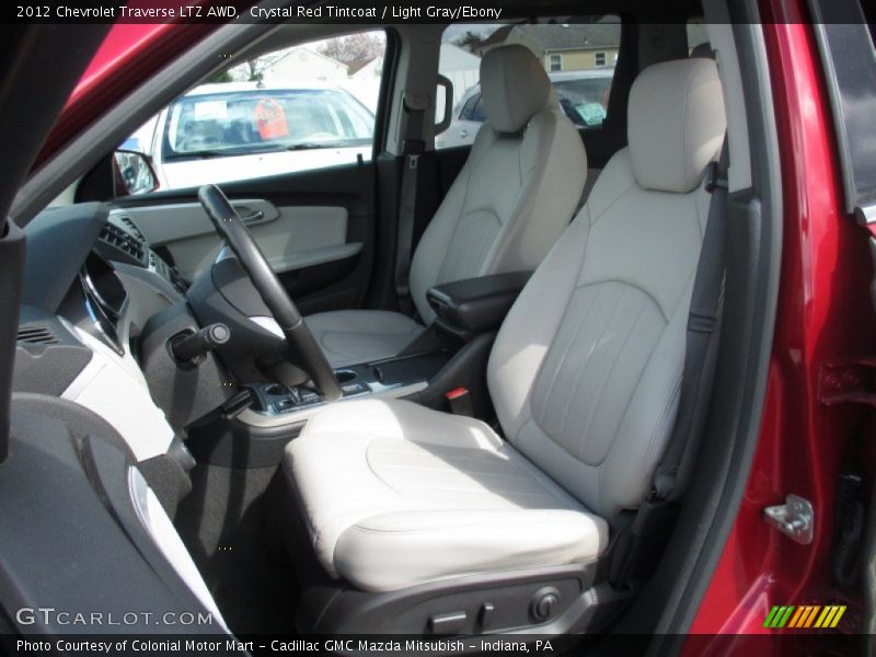 Crystal Red Tintcoat / Light Gray/Ebony 2012 Chevrolet Traverse LTZ AWD