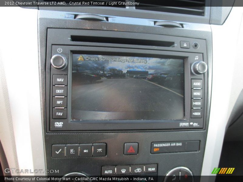 Crystal Red Tintcoat / Light Gray/Ebony 2012 Chevrolet Traverse LTZ AWD