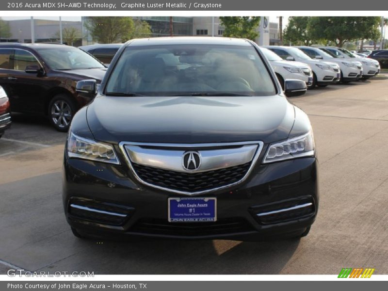 Graphite Luster Metallic / Graystone 2016 Acura MDX SH-AWD Technology