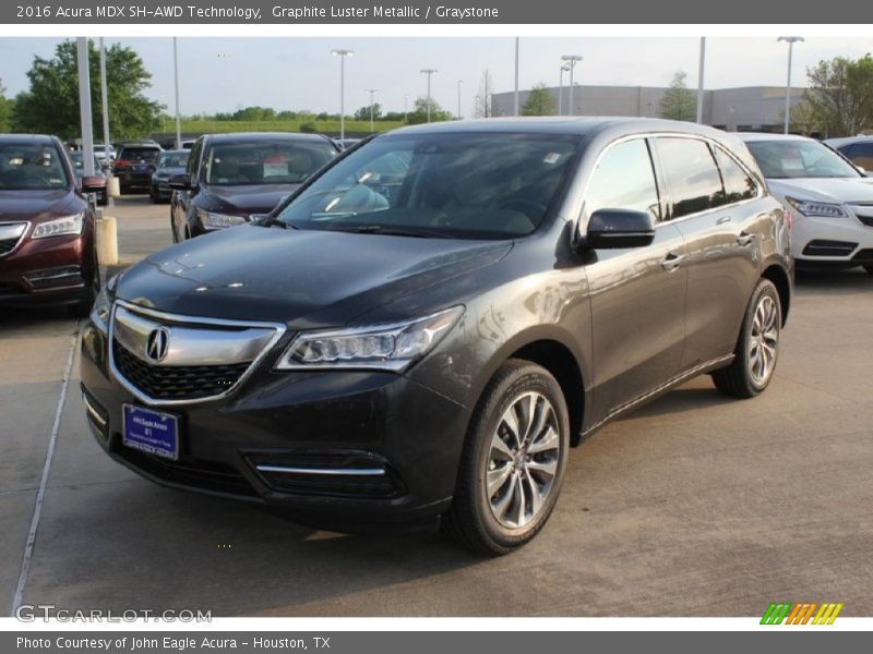 Graphite Luster Metallic / Graystone 2016 Acura MDX SH-AWD Technology